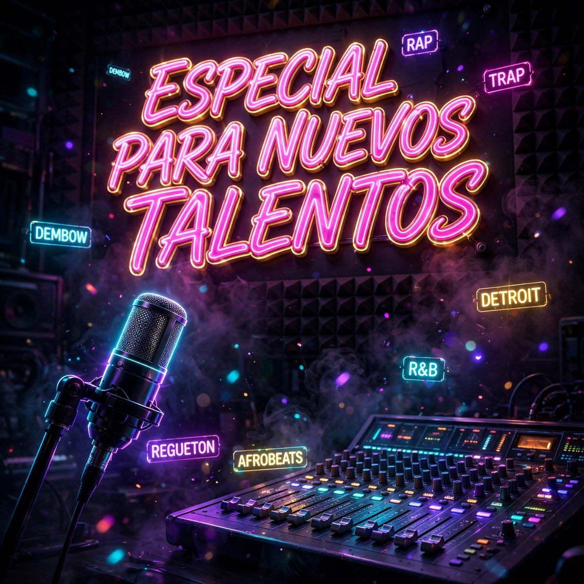 Especial para Nuevos Talentos - portada neón